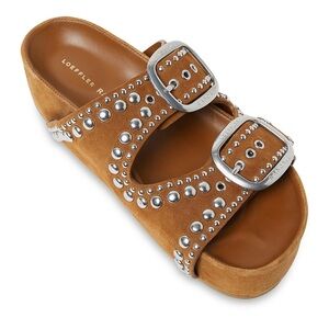 Loeffler Randall suede studded sandals